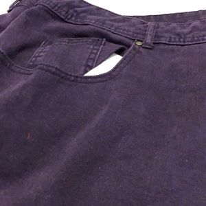 Purple slimmer classic pants/jeans by Catherine’s